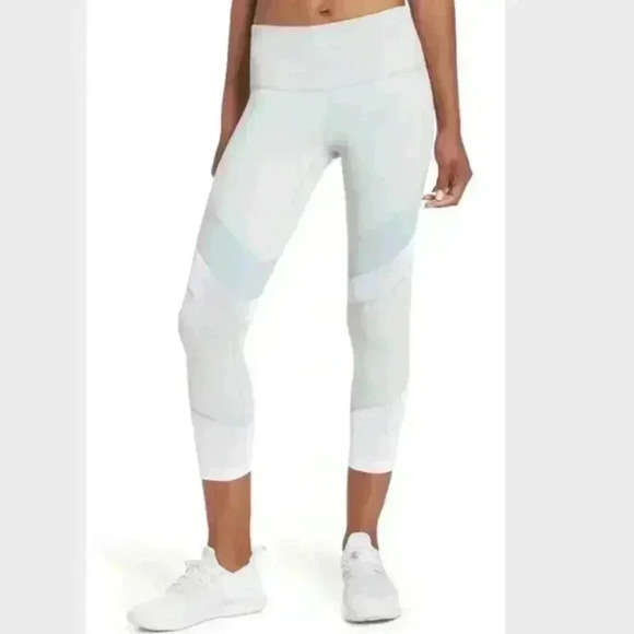 Zella Live In Electric Mix Power Mesh Crop Legging - Picture 1 of 11
